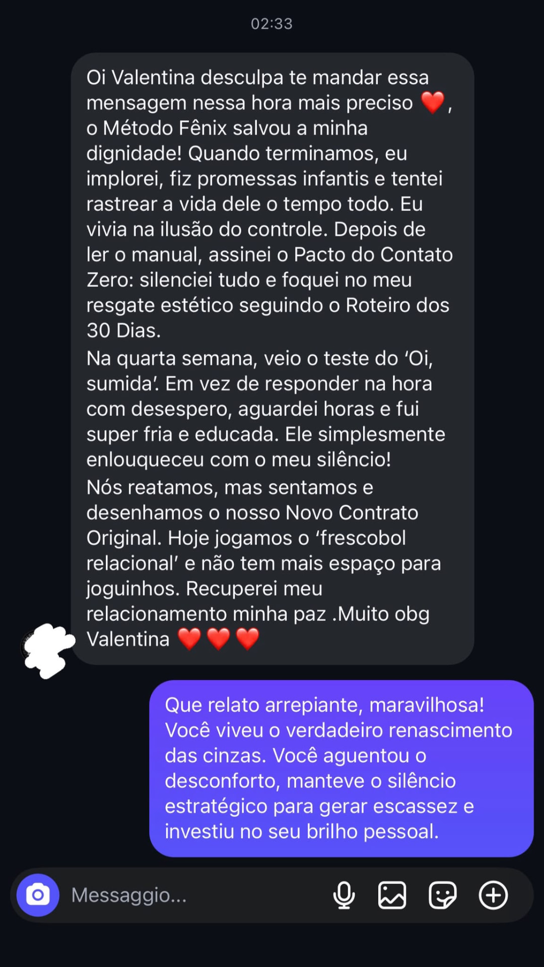 Aluna relata como recuperou a dignidade e reatou o relacionamento com o Método MAV